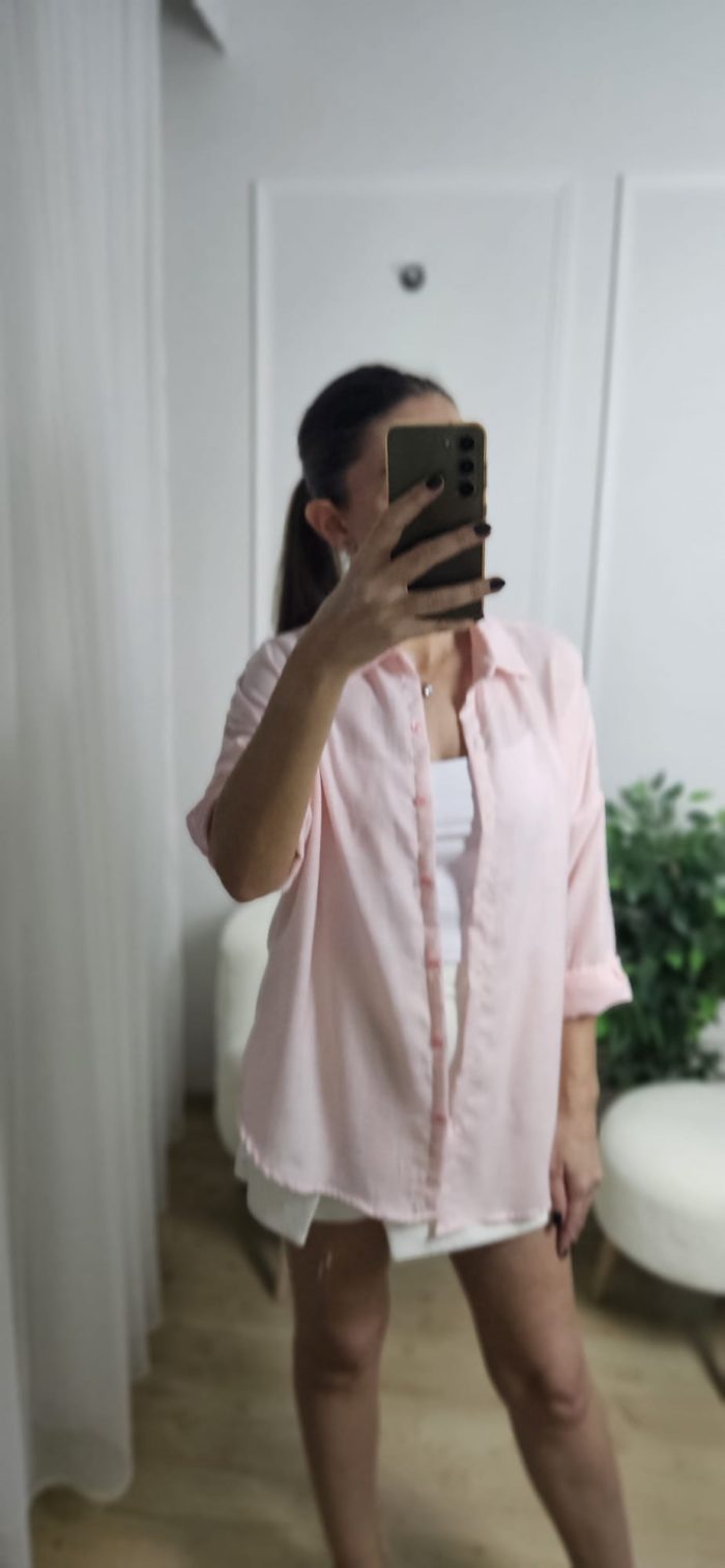 Cepsiz Oversize Pamuk Gomlek