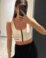 Crop Atlet Beyaz
