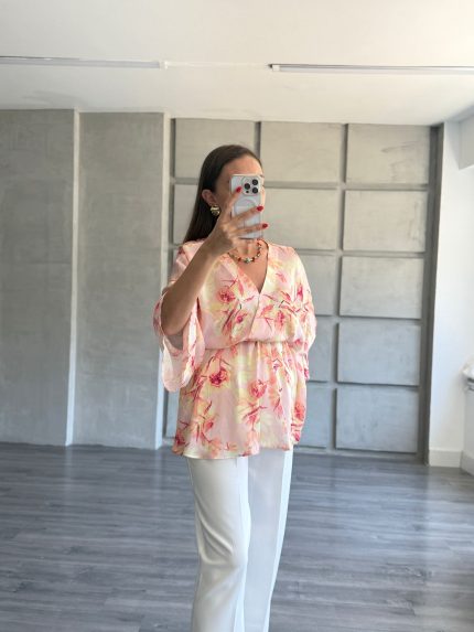 Saten Kimono Bluz